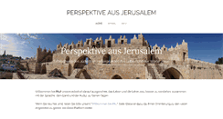 Desktop Screenshot of jerusalemperspektive.de